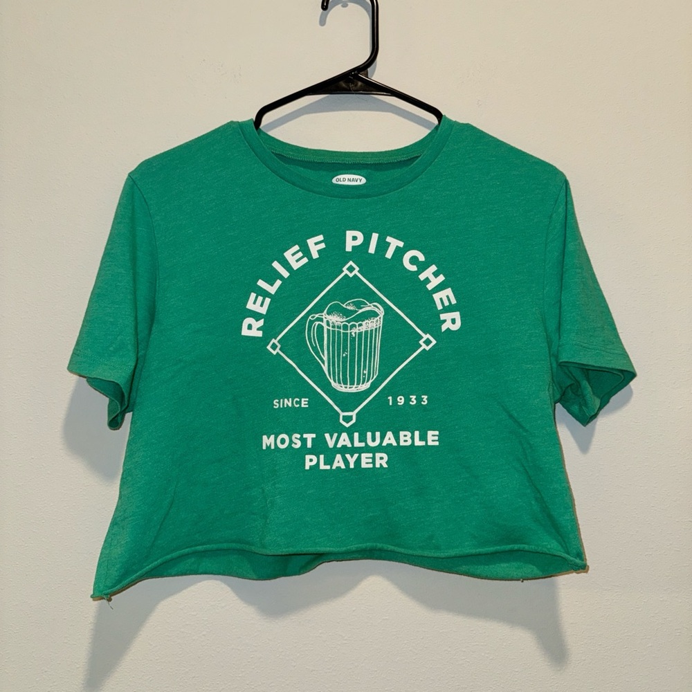 MVP Relief Pitcher Crop Tee - Size Small